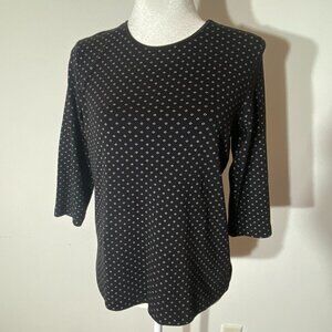 Women's Christopher & Banks 3/4 Length Sleeve Shirt - Size Medium